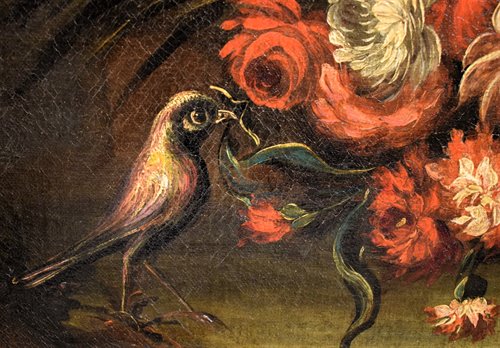 Natura Morta di Fiori con Paesaggio (2)